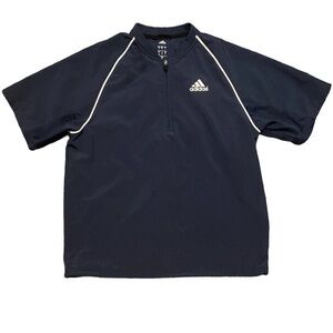 ADIDAS Youth Triple Stripe Short Sleeve Batting Jacket Size YMD